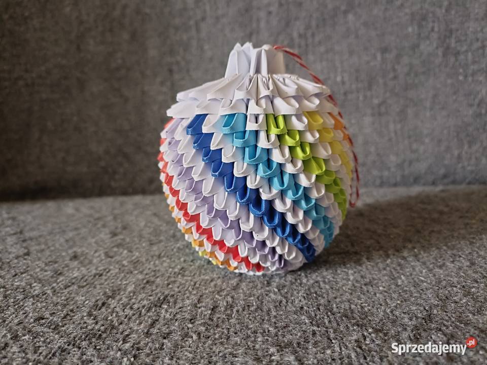Bombka Kolorowa Origami Modułowe 3D