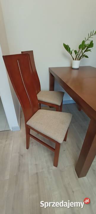 Stół z czterema krzesłami 75cm mazowieckie Grodzisk Mazowiecki sprzedam
