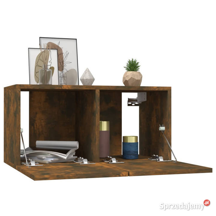 Wisząca szafka pod TV przydymiony dąb 60x30x30 Warszawa