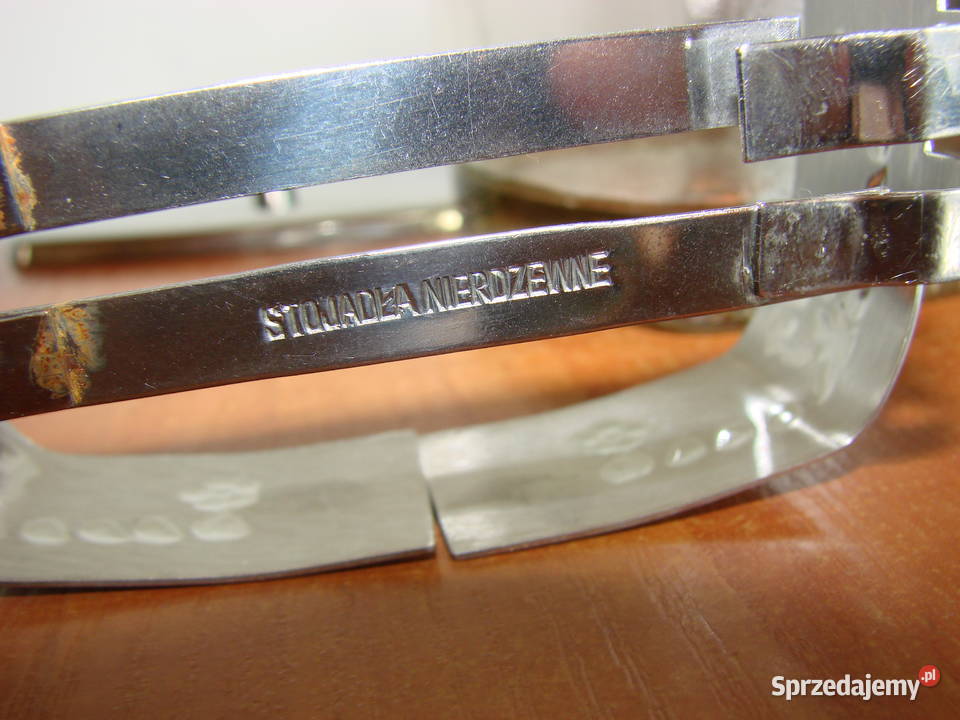 Stojadła Nierdzewne cukiernica PRL