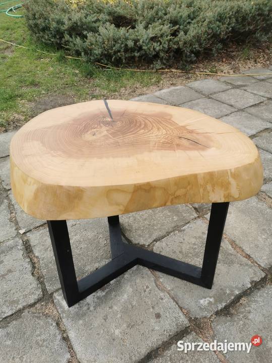 Stolik kawowy plaster olcha żywica epoksydowa Werbkowice