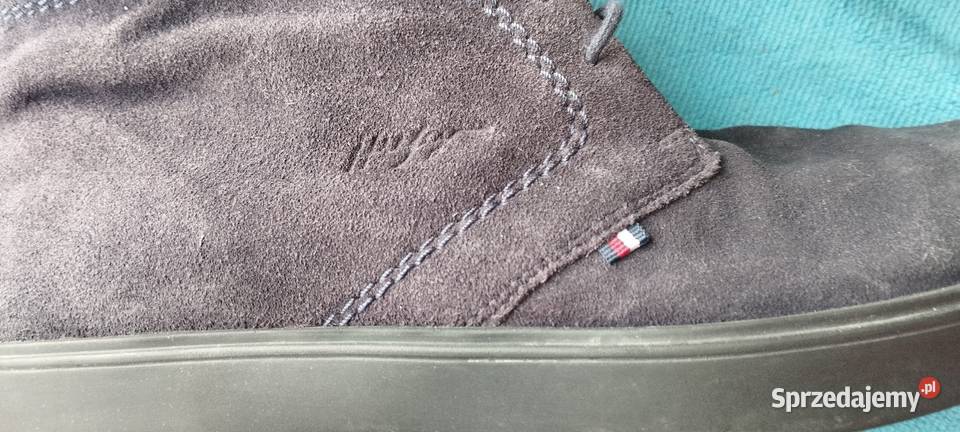 Buty męskie Tommy Hilfiger granatowe zamszowe 27.5cm