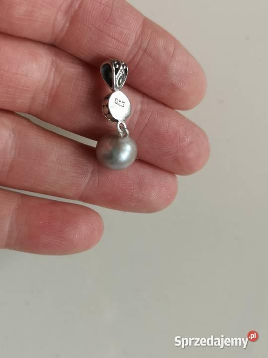 zawieszka z naturalną perłą srebro Toruń