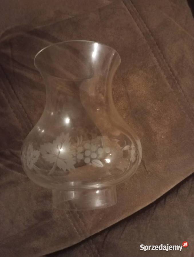 Pięknie zdobiony klosz do lampy komin lubelskie Biłgoraj