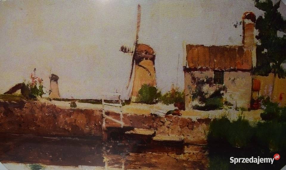 John Twachtmam Wiatraki Holandii 1881reprodukcja Pozostałe Chełmno sprzedam