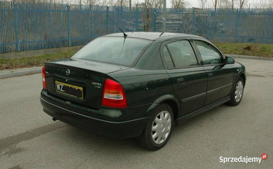 Opel Astra G II 14 v16 1 właściciel salon Polska zielony Warszawa
