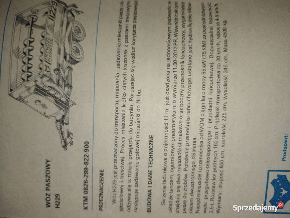 Informator Agromy 198182 i 198485 lubelskie Tarnawka Pierwsza sprzedam