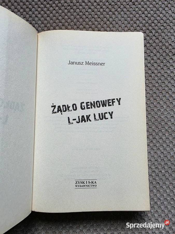nowa Żądło Genowefy L Lucy Janusz Meissner Proza i poezja Kraków sprzedam