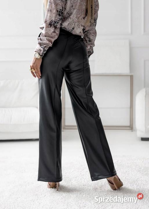 Modne spodnie szerokie wygoda i elegancja w Wieluń