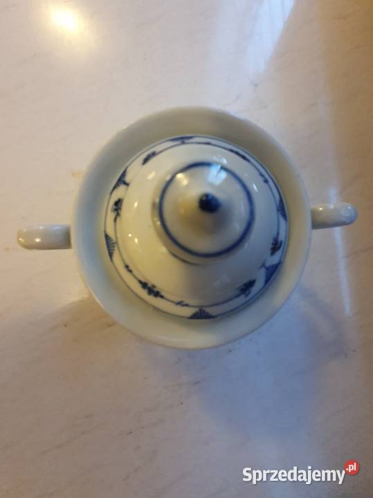 Cukiernica biała porcelanawzór cebulowy Lublin