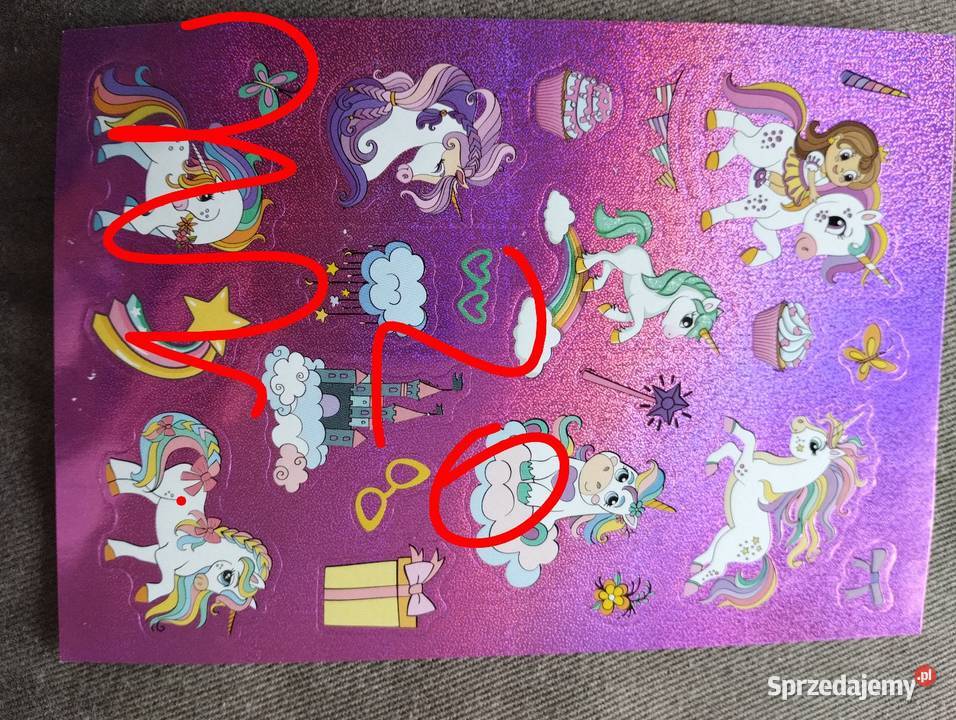 Naklejki jednorożce Artykuły szkolne Siemiatycze