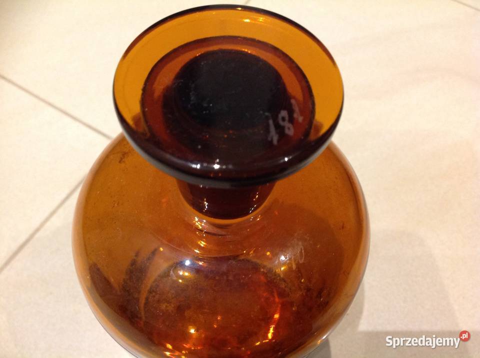 Stara Butelka Apteczna Szkło Rwaniec Sygnowana Nowa Sól