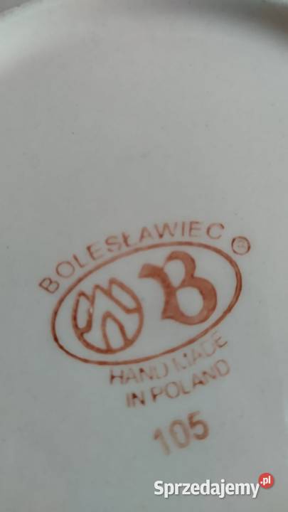 Komplet dwa talerze kubek Bolesławiec Talerze i talerzyki dolnośląskie Wrocław
