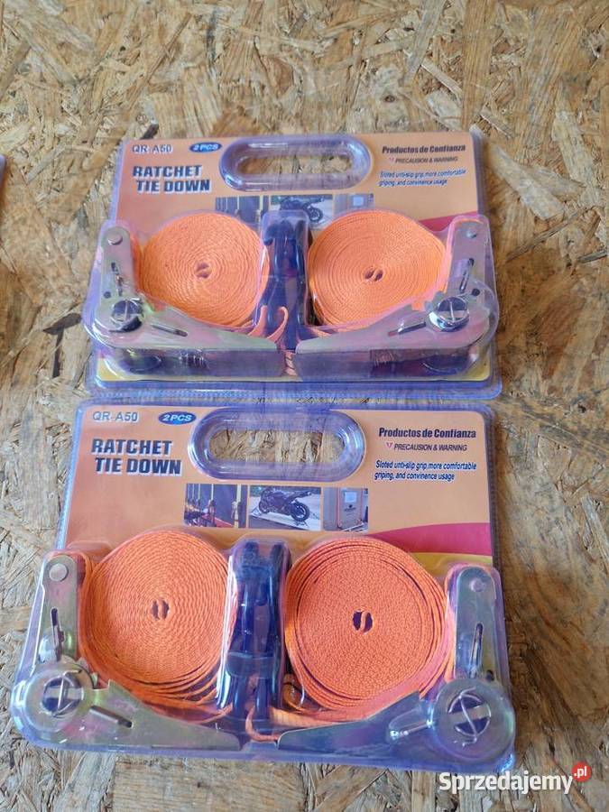 Pasy mocujące bagaż z napinaczem 2 komplet 5 m Głogowa