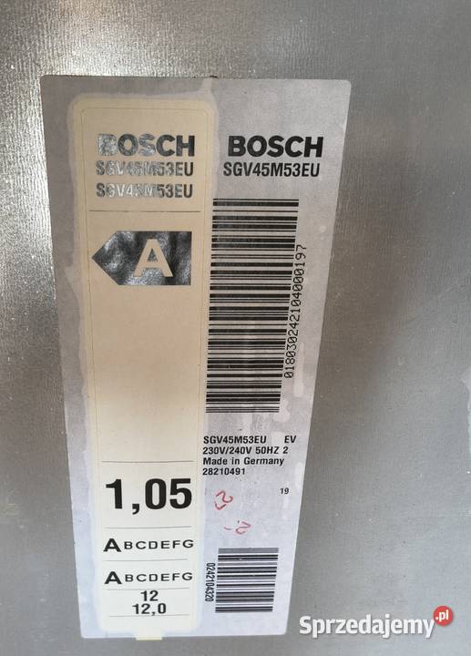 Zmywarka BOSCH SGV45M83EU na części KOSZ GÓRNY Dąbrowa Górnicza