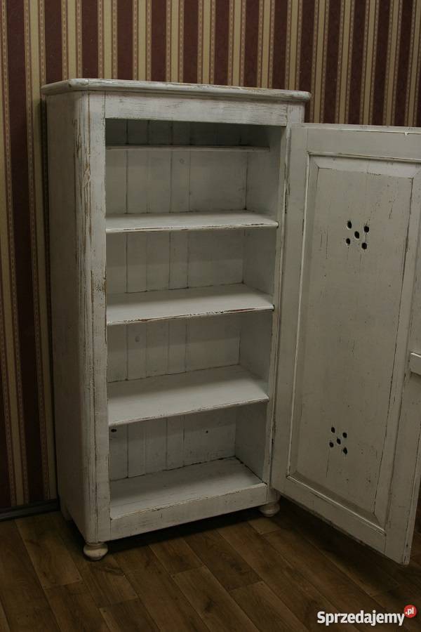 PIĘKNA SZAFA CHLEBOWA BIELONA ANTYK Marki
