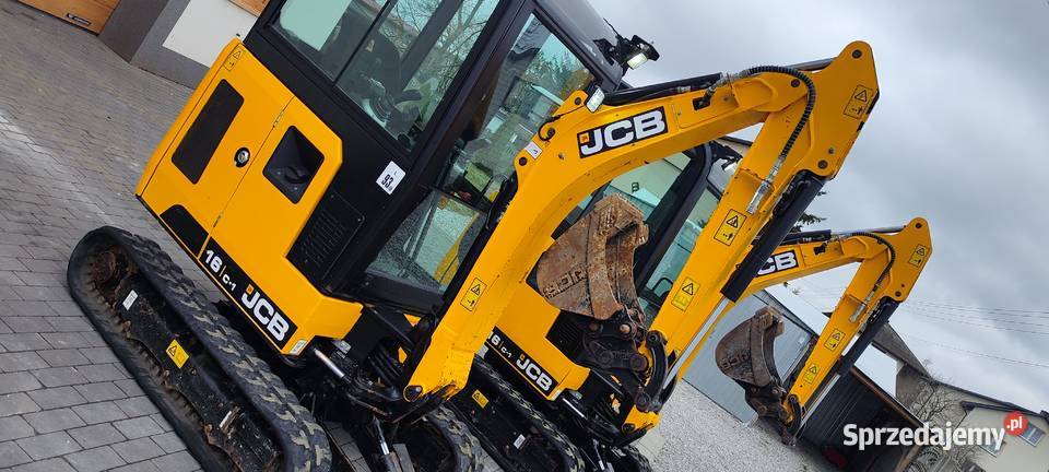 JCB 16 C ful najbogatsza mini koparka świętokrzyskie Bieliny sprzedam