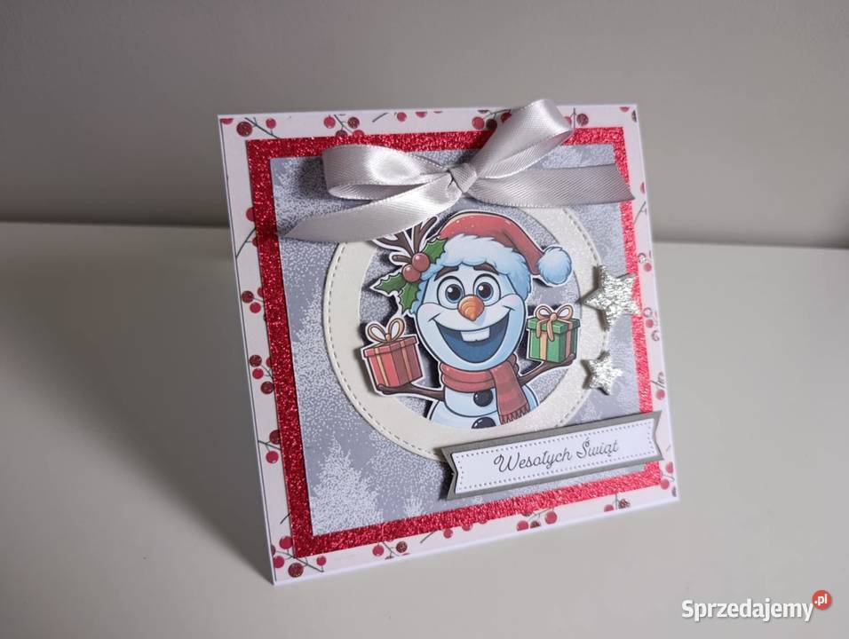 Kartka Świąteczna Boże narodzenie ręcznie Łódź