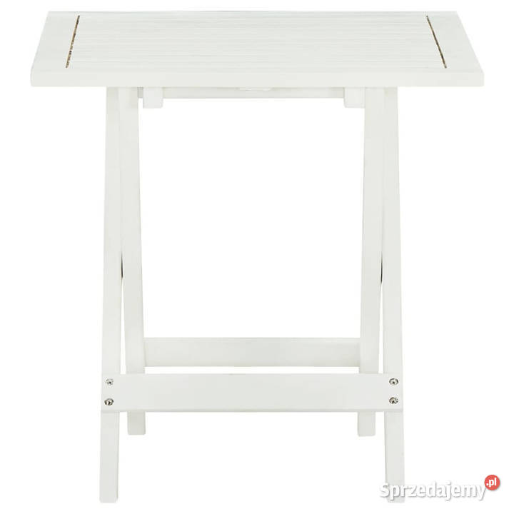 Stolik bistro biały 46x46x47 lite drewno Warszawa