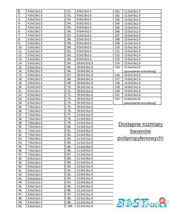 Basem marki BESTPOOLS FLORES 4x3x15 polipropylen Warszawa