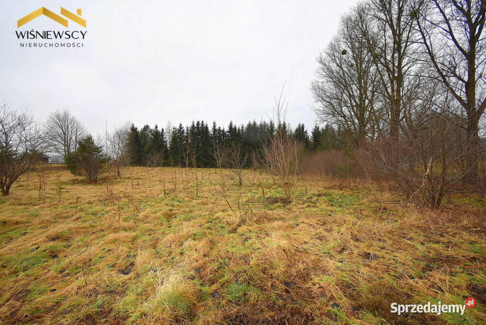 Działka budowlana uzbrojona 5000 m2 obok rzeki asfalt Smolajny