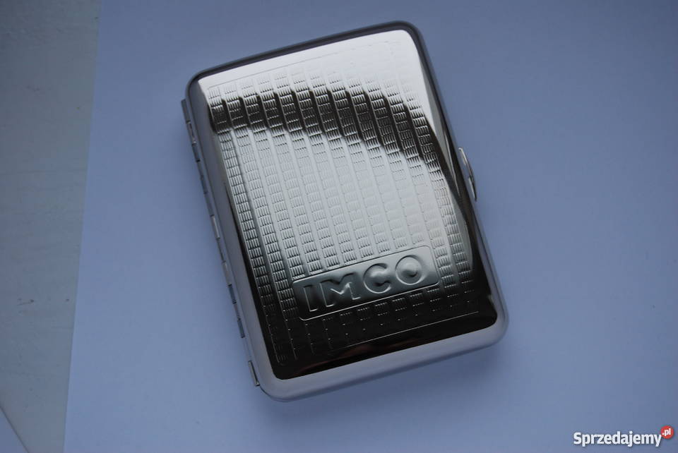 IMCO papierośnica metalowa elegancka chrom Gdańsk