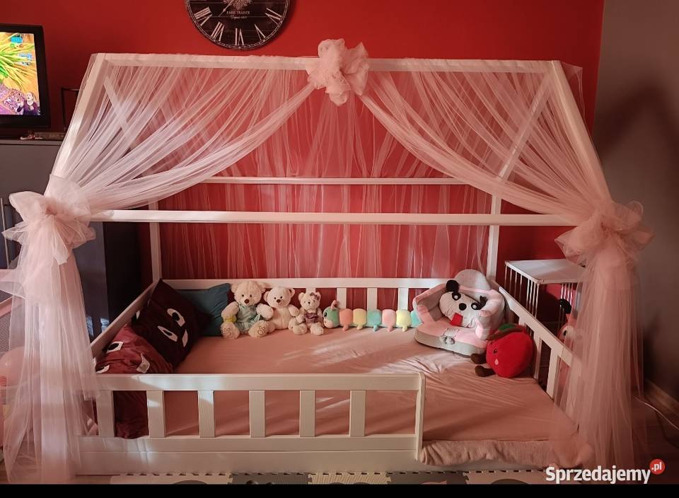 Łóżko domek 120x200 Białe Meble Częstochowa