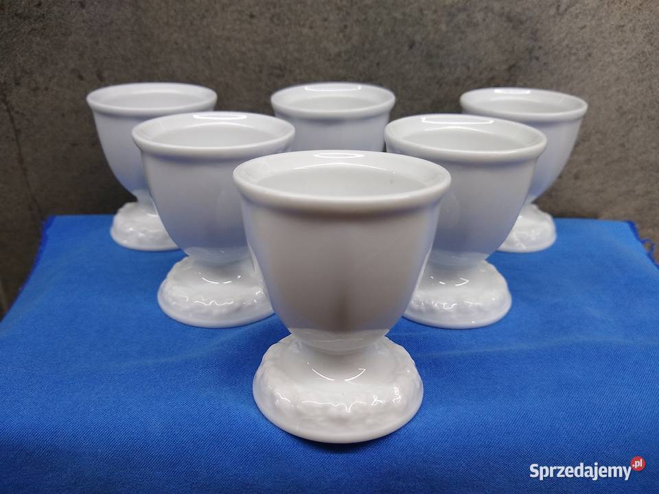 Kieliszki do jajek Rosenthal Biała Maria 6