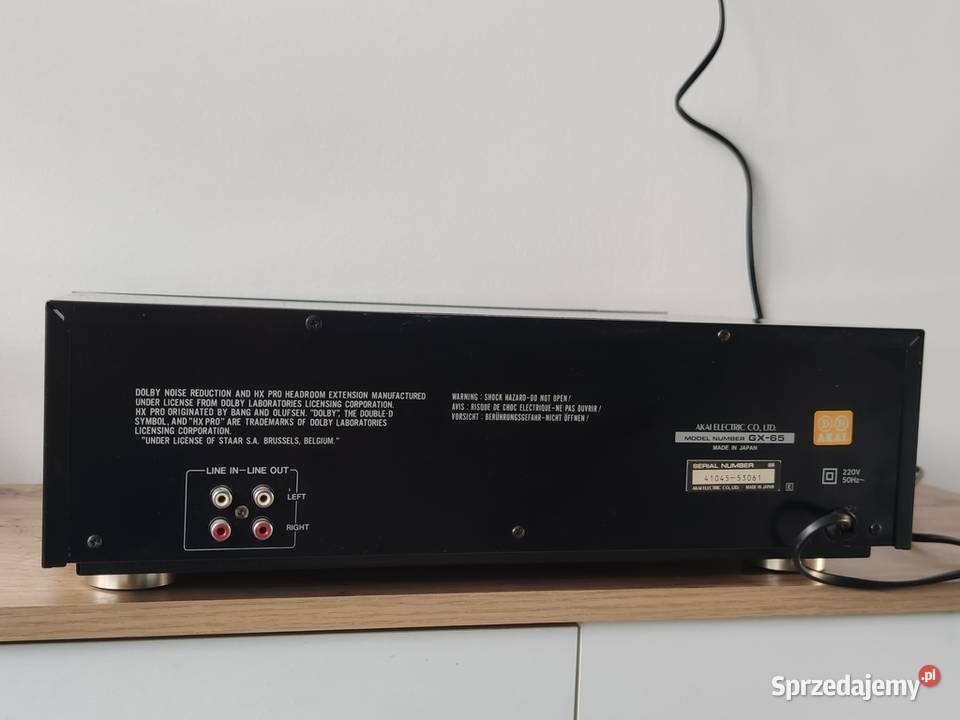Akai GX65 flagowy odtwarzacz kaset deck Magnetofony Elektronika Świdwin