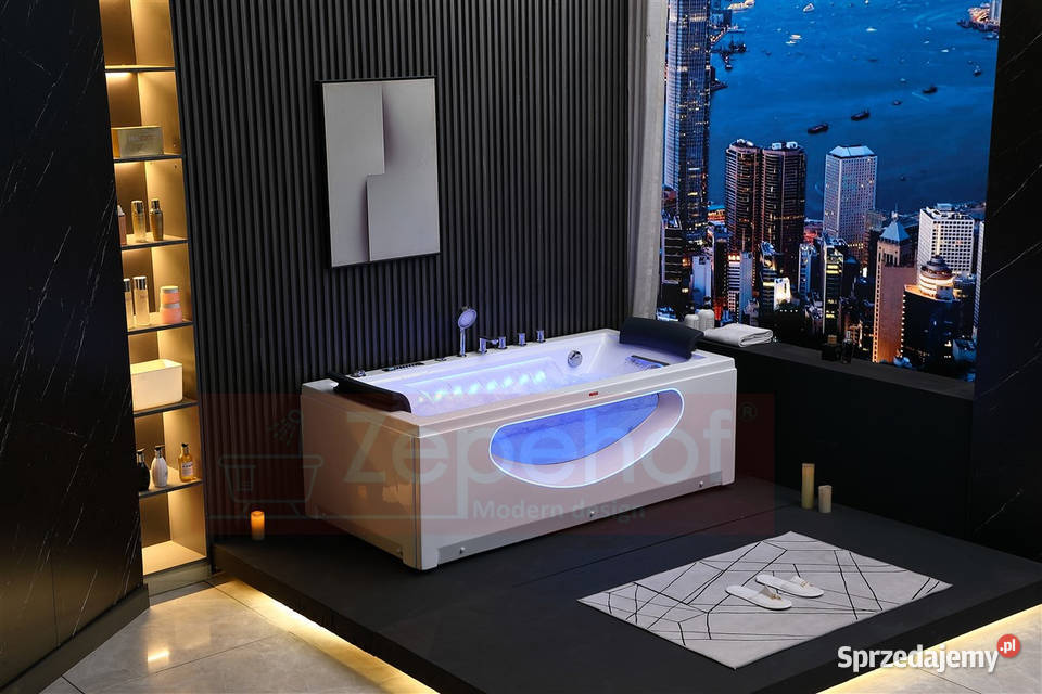 Wanna z hydromasażem BCX602 prostokątna Grabówka