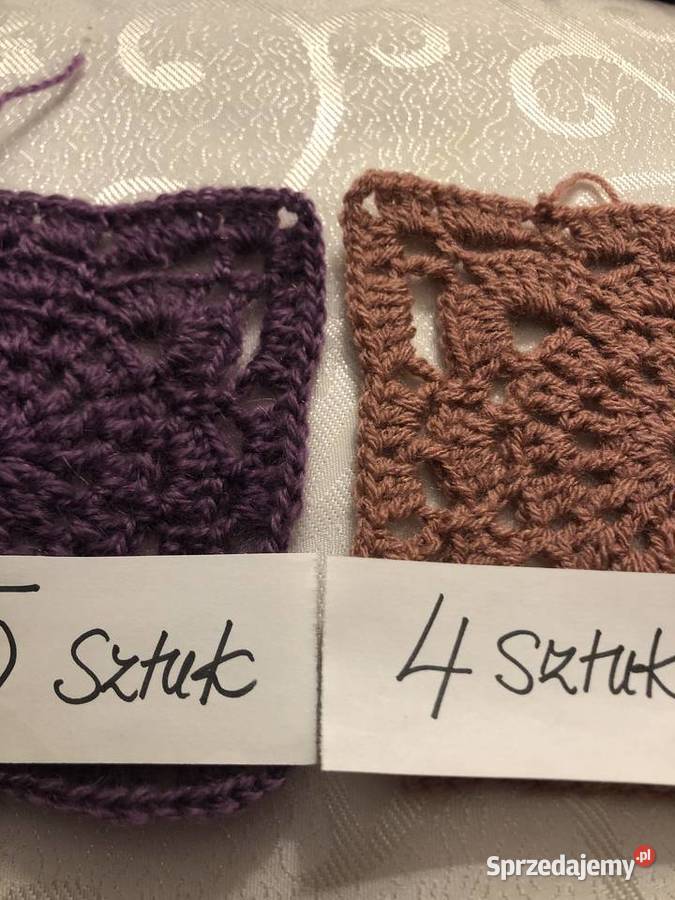 Kwadrat babuni na pledy poduszki narzuty Zegrze sprzedam