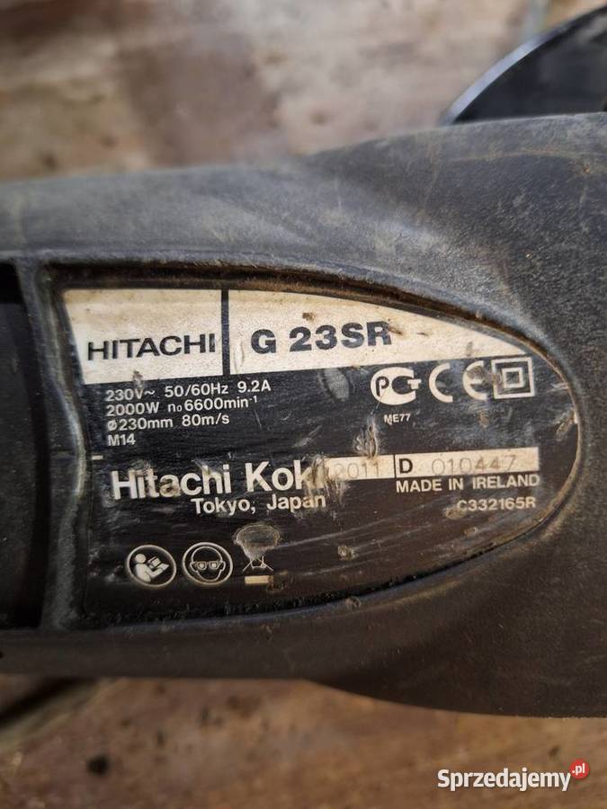 Szlifierka 230 mm hitachi g23sr Szlifierki kątowe małopolskie Ropa