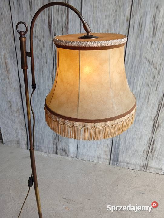 mosiężna lampa podłogowa w stylu vintage 254 Lampy podłogowe