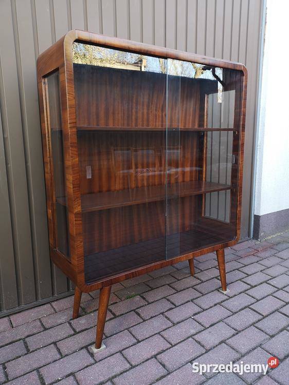Witryna Biblioteka Serwantka ARTDECO Orzech Swarzędz sprzedam