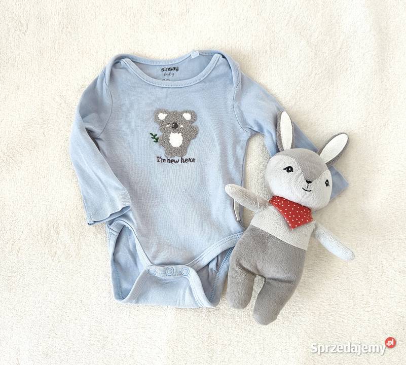 Niebieskie body 62 koala Sinsay bawełna Szczecin