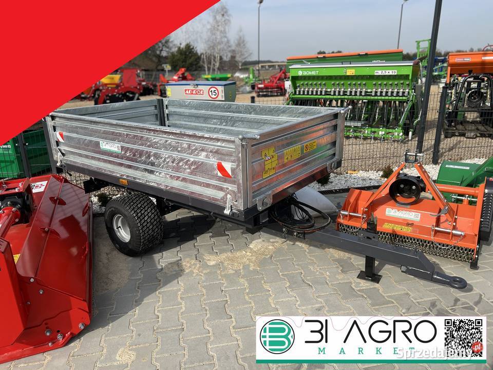 Przyczepka przyczepa 15 2T z Kiper oświetlenie nieuszkodzony Kwidzyn