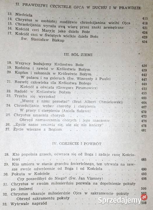 Katechizm Religii Katolickiej bp Piotr Chełm sprzedam