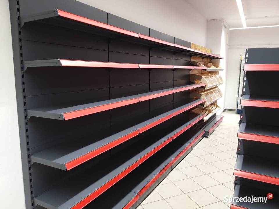 Regał sklepowy przyścienny Mago regał metalowy Barczewo