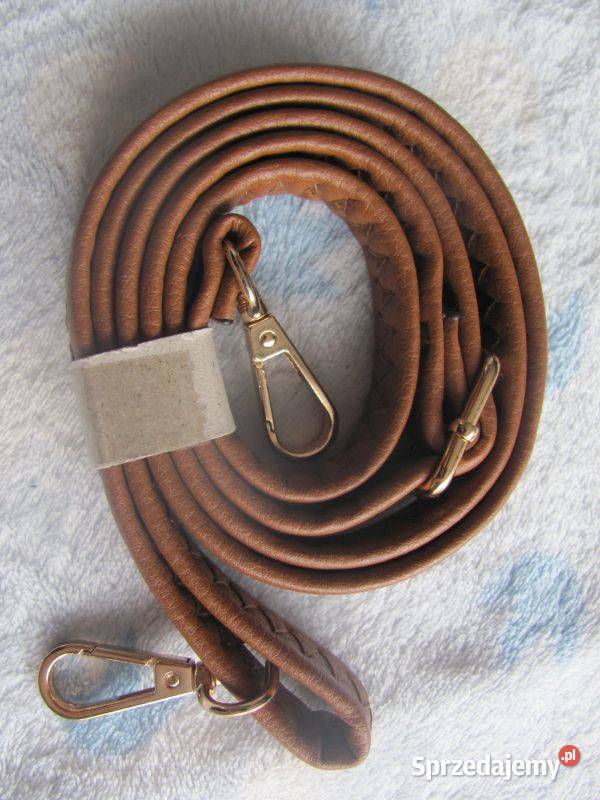 pasek brązowy zszywany 134 Zamość