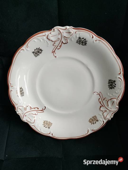 Piękny duży talerz patera Wałbrzych prl Porcelana i szkło zachodniopomorskie Choszczno