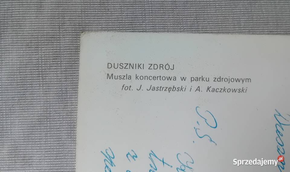 Pocztówka Duszniki Zdrój muszla koncertowa w Antyki, Sztuka, Kolekcje wielkopolskie