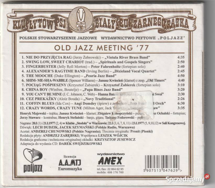 Old Jazz Meeting77 CD mazowieckie Pruszków