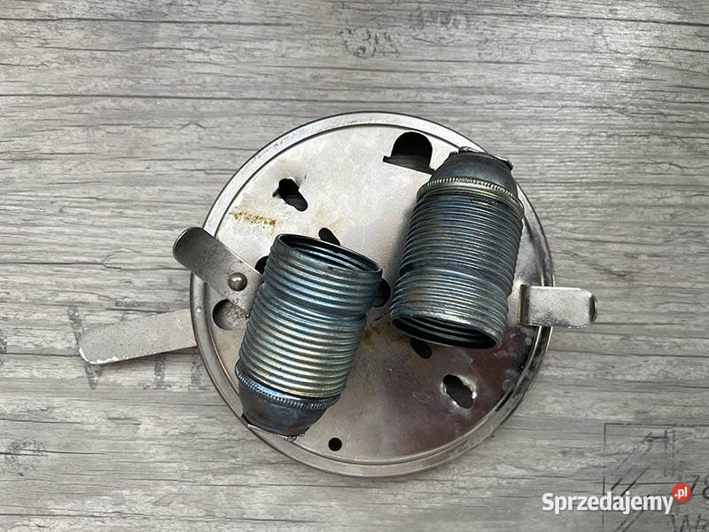 Lampa plafon grzybek okrągły satynowy 245 PRL Kielce sprzedam