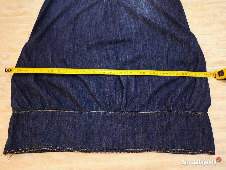 LXL Sukienka materiałowa dżins Długość Mini Braniewo sprzedam
