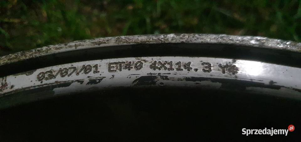 4x 17 4x1143 ET 40 7Jx17H2 70mm671mm Alufelgi AEZ Pobiedziska
