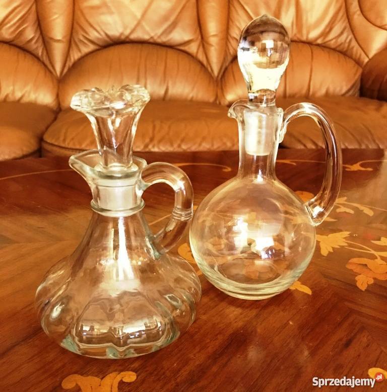 Pojemniki na przyprawy płynne oliwa ocet szklane Katowice sprzedam