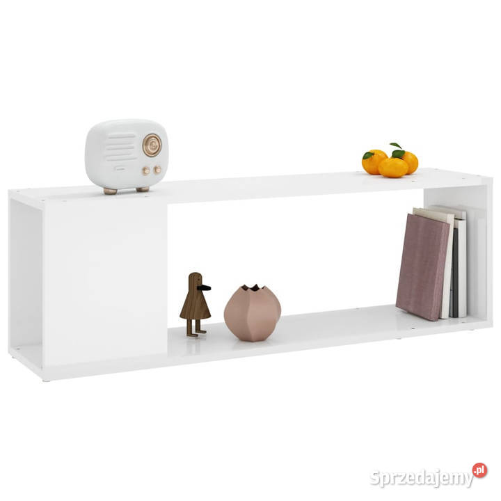 Szafka pod TV biała z połyskiem 100x24x32 Warszawa