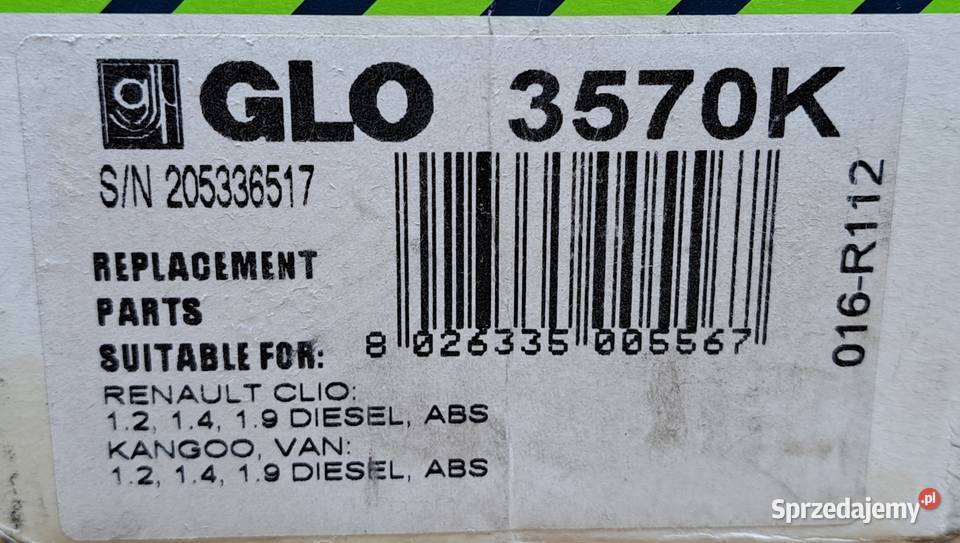 GLO 3570K PRZEGUB ZEWNĘTRZNY RENAULT CLIO II Mielęcin