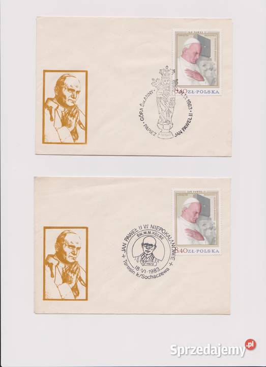 Okolicznościowe Pocztówki Wizyta Jana Paweła II