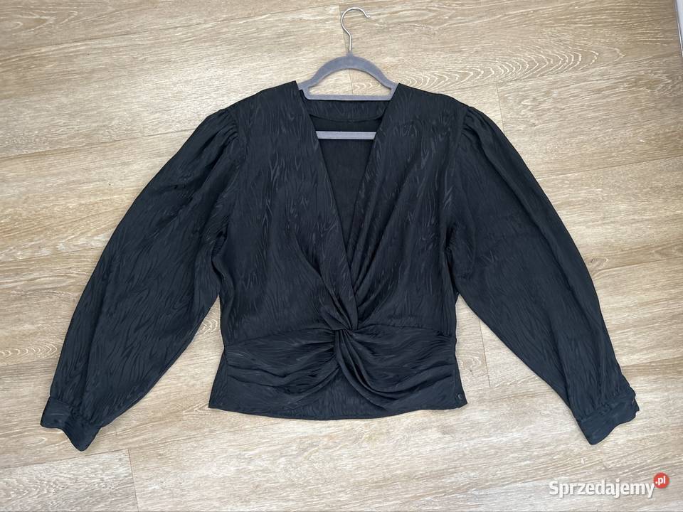 Elegancka czarna bluzka 38 40 Rozmiar 38(M) Wyszków
